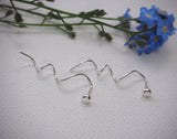 Silver Studs - Recycled Silver Spiral Earrings