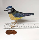 Blue Tit - Papier-Mâche Sculpture