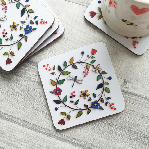 Melamine Hedgerow Coaster 1024