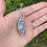 Dendritic opal pendant necklace 9