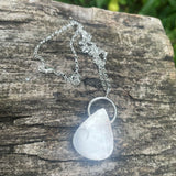 tear shaped moonstone pendant necklace 3