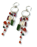 Earth Treasure Gemstone Earrings - Russet