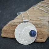 Blue Moon Pendant Necklace - Hallmarked