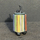 Rainbow Keepsake Pot- handmade ceramic