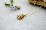 Gold Pinecone Necklace by Curious Magpie 1