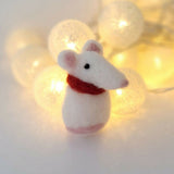 Handmade Needle Felted Mouse Decoration - Made to Order