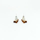 Xmas Puffin Earrings Silver Plated Backs