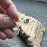 Daisy Cluster Silver Drop Earrings