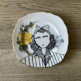 Illustrated Vintage Plate - MARIA