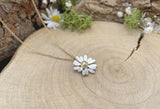 Gold & Silver Daisy Necklace by Curious Magpie Jewellery (7)
