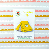Yellow Tent Pin Badge
