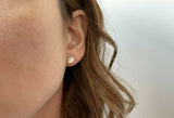 Frosted Silver Leaf Earrings by Curious Magpie Jewellery
