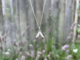 Silver Petal Necklace by Curious Magpie Jewellery (5)