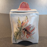 Sunflower Keepsake Pot - handmade ceramic