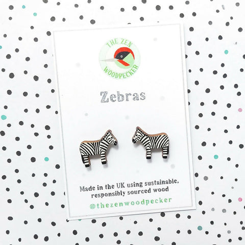 Zebra Earrings