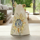 Big Sunflower Vase - handmade ceramic