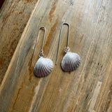 Clam Shell Earrings - Sterling Silver