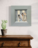 Sweet Basset - Original Watercolour Painting - Framed