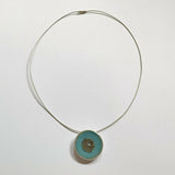 The Sky, Sea and Sand - Enamelled Dome Pendant 2