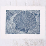 Collection of Scallops Limited Edition Lino Print