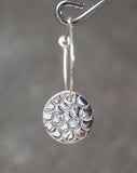 Silver Disc Earrings