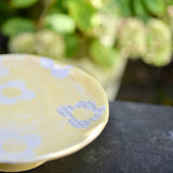 Big Blossom Pedestal Cake Stand - Handmade - Painted Porcelain