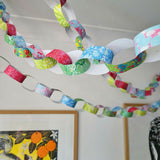 Marbled Paper Chains - For Birthdays, Easter, Christmas, and all Celebrations