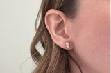 Silver Petal Twist Stud Earrings by Curious Magpie Jewellery (2)