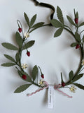 Wild Strawberry Wreath - Paper Sculpture