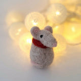 Handmade Needle Felted Mouse Decoration - Made to Order