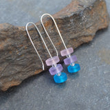 Glass Bead Drop Earrings