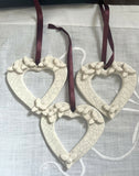 Heart Christmas Decorations - Handmade Ceramic