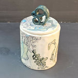 Fruitfulness - lidded pot - handmade ceramic