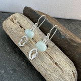 Mismatched Molten Silver Earrings