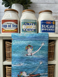 Early Morning Dip - Tea Towel