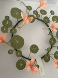 Nasturtium Wreath - Paper Sculpture