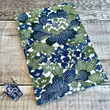 Blue & Green Floral Kimono Silk - Journal