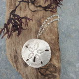 Silver Sand Dollar Pendant - Hallmarked