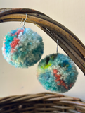 Egyptian Seas Pom Pom Earrings 2