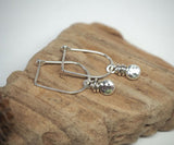 Pebble Drop - Silver Earrings