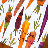 White Carrots Tea Towel 6 - Freya Snow