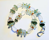 Seaglass and Carnelian Necklace