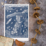 Summer in St Mawes Limited Edition Lino Print