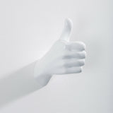 Thumbs up, white
