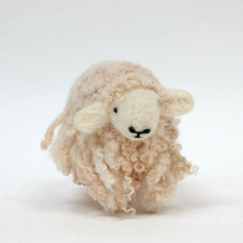 Curly Sheep - Felt Sculpture