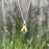 Gold Petal Necklace - Handmade