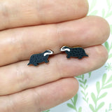 Badger Earrings