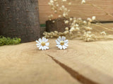 Gold & Silver Large Daisy Stud Earrings by Curious Magpie Jewellery (4)