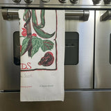 Runner Bean Seeds Tea Towel