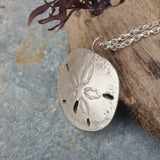 Silver Sand Dollar Pendant - Hallmarked